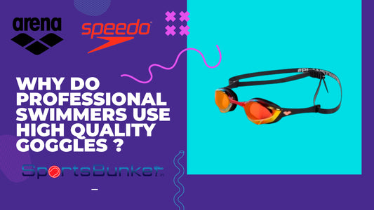 Why do professional swimmers use high quality goggles?