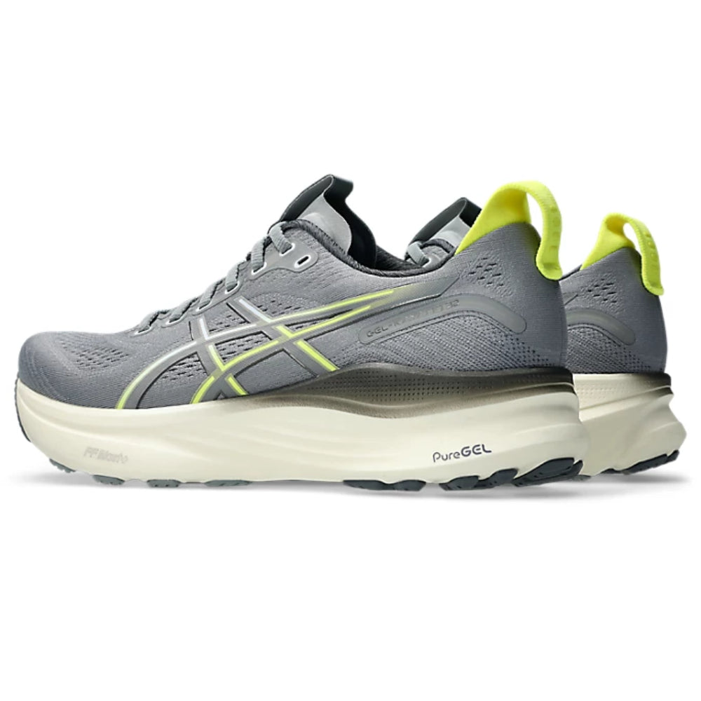 ASICS Men's Gel-Kayano 32 Running Shoe (Gravel/Citron)