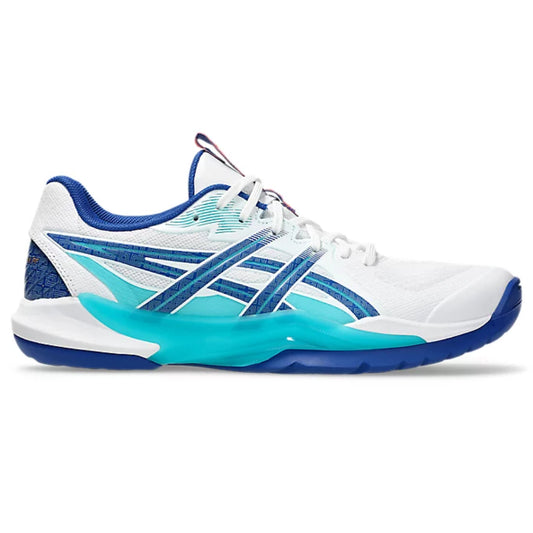 ASICS Men's Powerbreak FF Badminton Shoe (White/Blue)