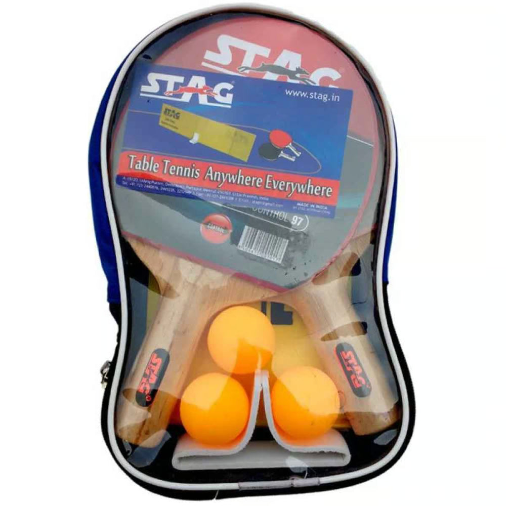 Best STAG 2 Star Anywhere Play Table Tennis Bat With 3 Balls