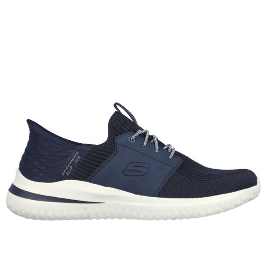 SKECHERS Men's Delson 3.0 Lavell Running Shoe (Navy)