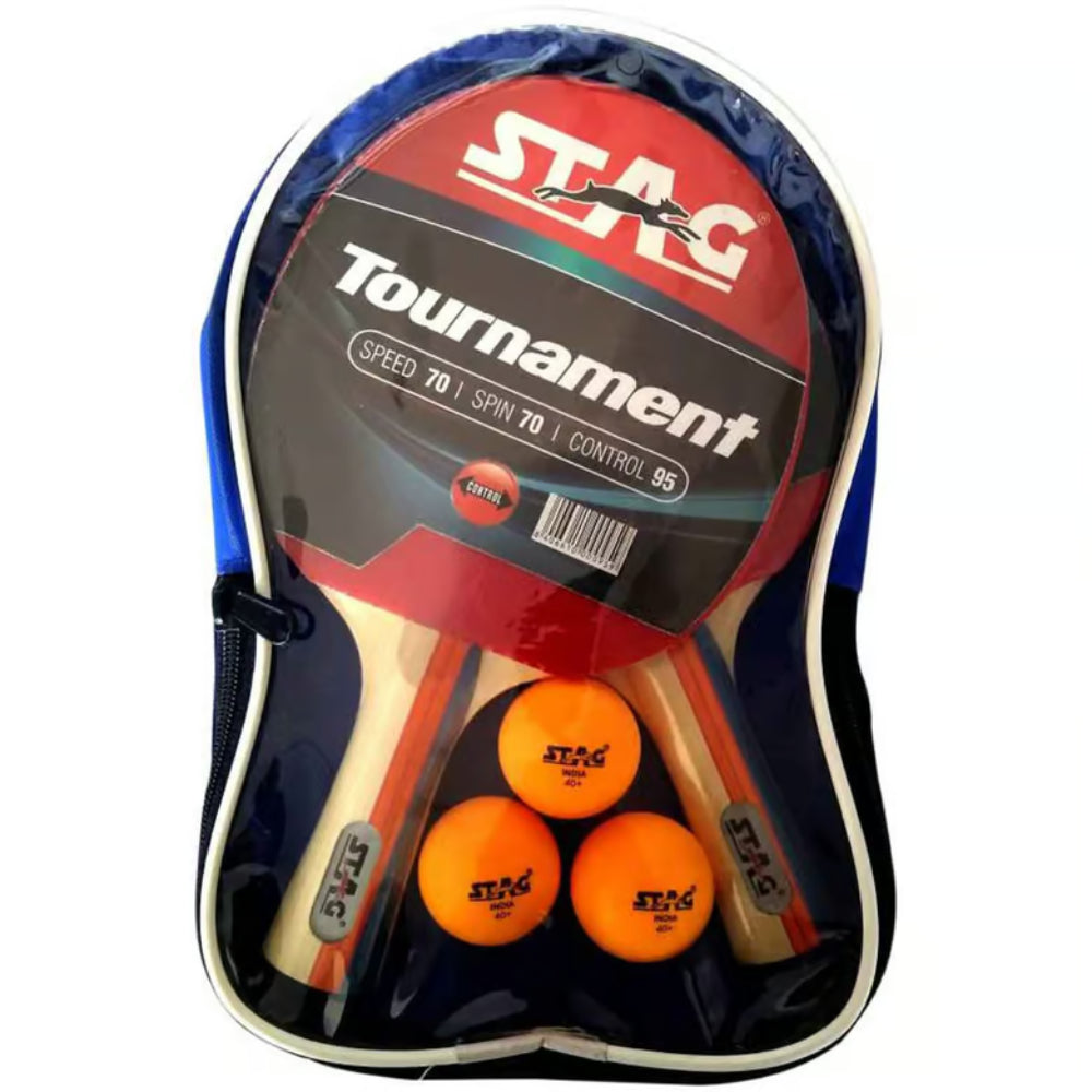 Best STAG Tournament Play Table Tennis Bat With 3 Balls