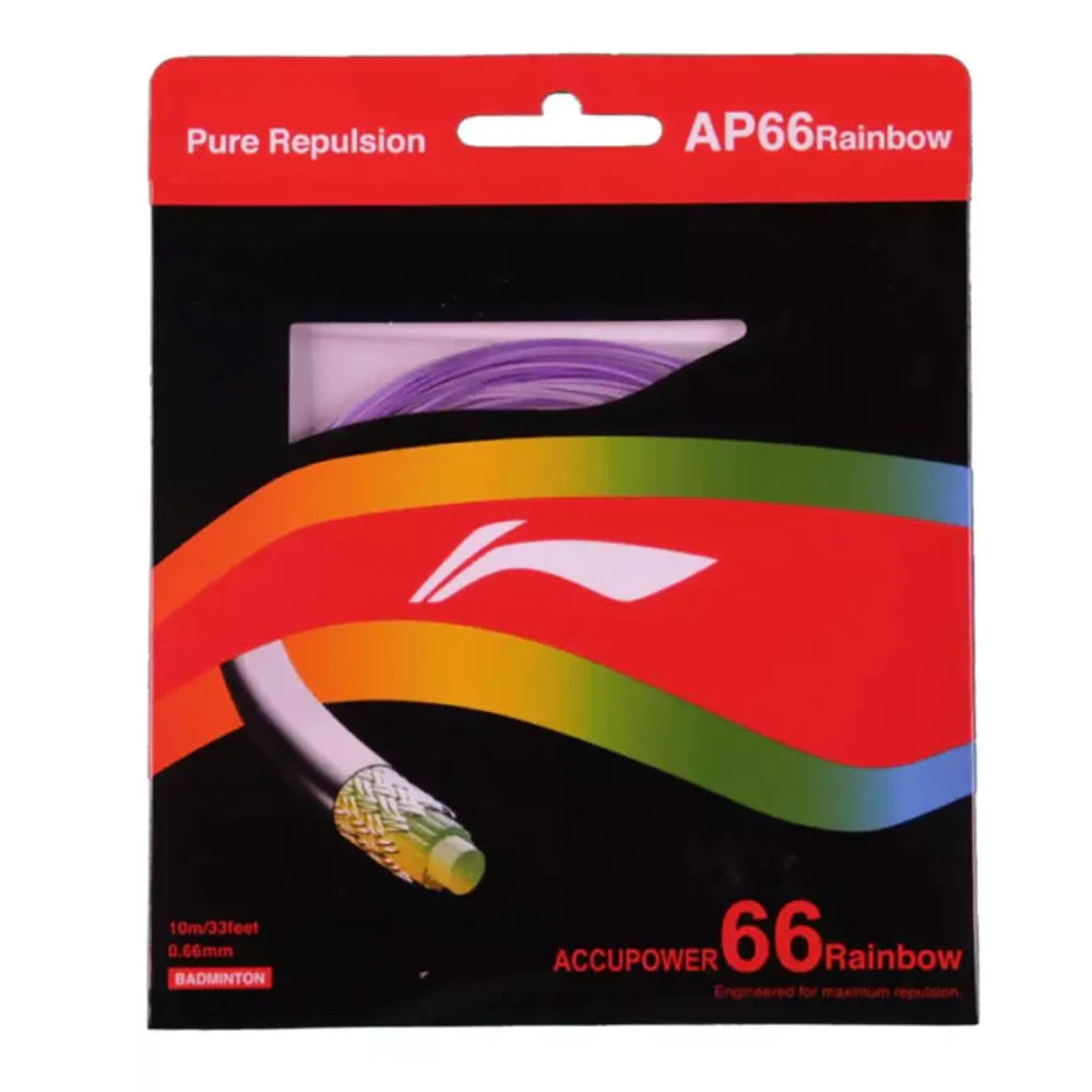 Latest Li-Ning AP66 Rainbow White Badminton String