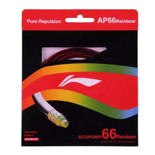 Best Li-Ning AP66 Rainbow Red Badminton String