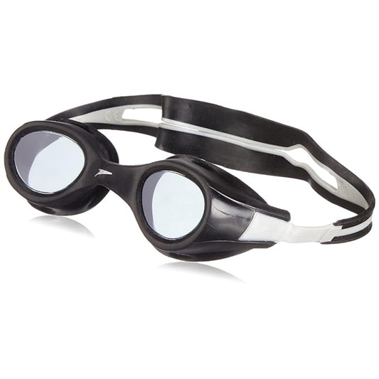 Speedo Junior's Pacific Flexifit Swimming Goggle (Black/Smoke)