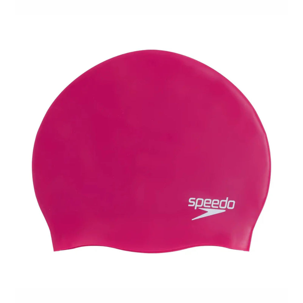 Speedo Adult's Moulded Silicon Swimming Cap (pink)