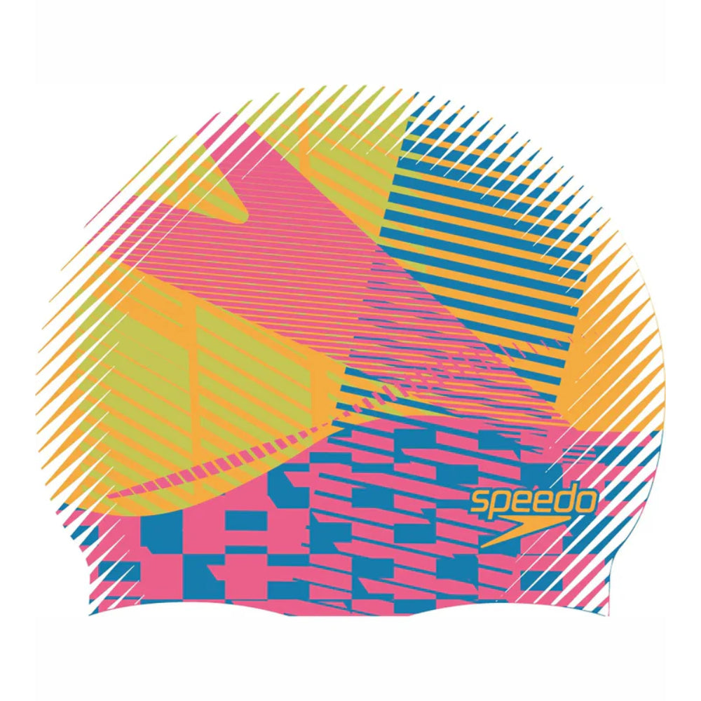 Speedo Adult's Digital Printed Swimming Cap (Multicolor)