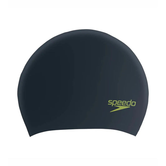 Speedo Junior's Long Hair Swimming Cap (Black)