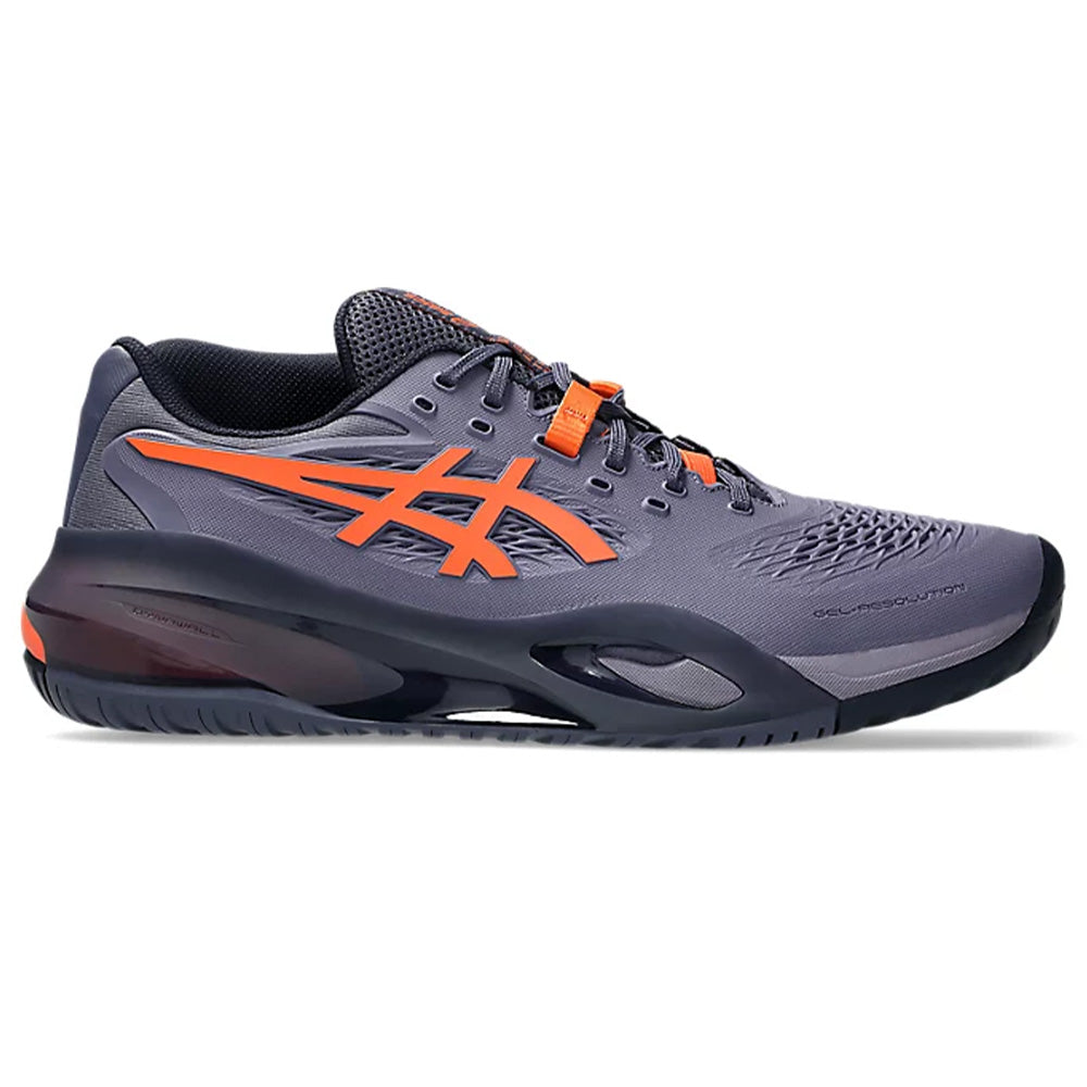 ASICS Men's Gel-Resolution X Tennis Shoe (Greyish Purple/Nova Orange)