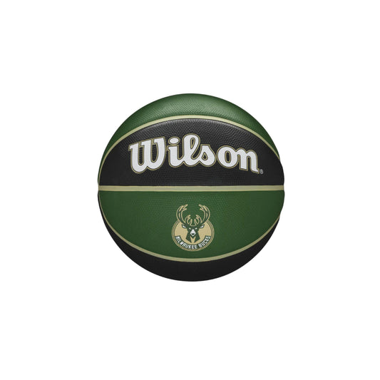 WILSON NBA Team Tribute Milwaukee Bucks Basketball (Dark Green)
