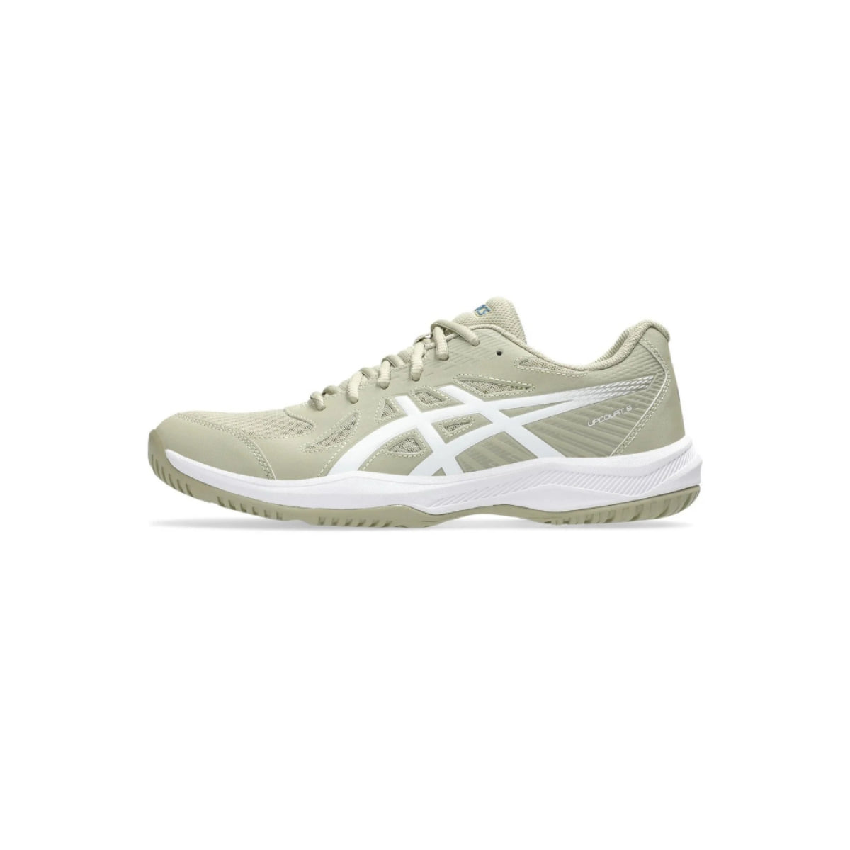 ASICS Men's Upcourt 6 Badminton Shoe (Khaki/White)