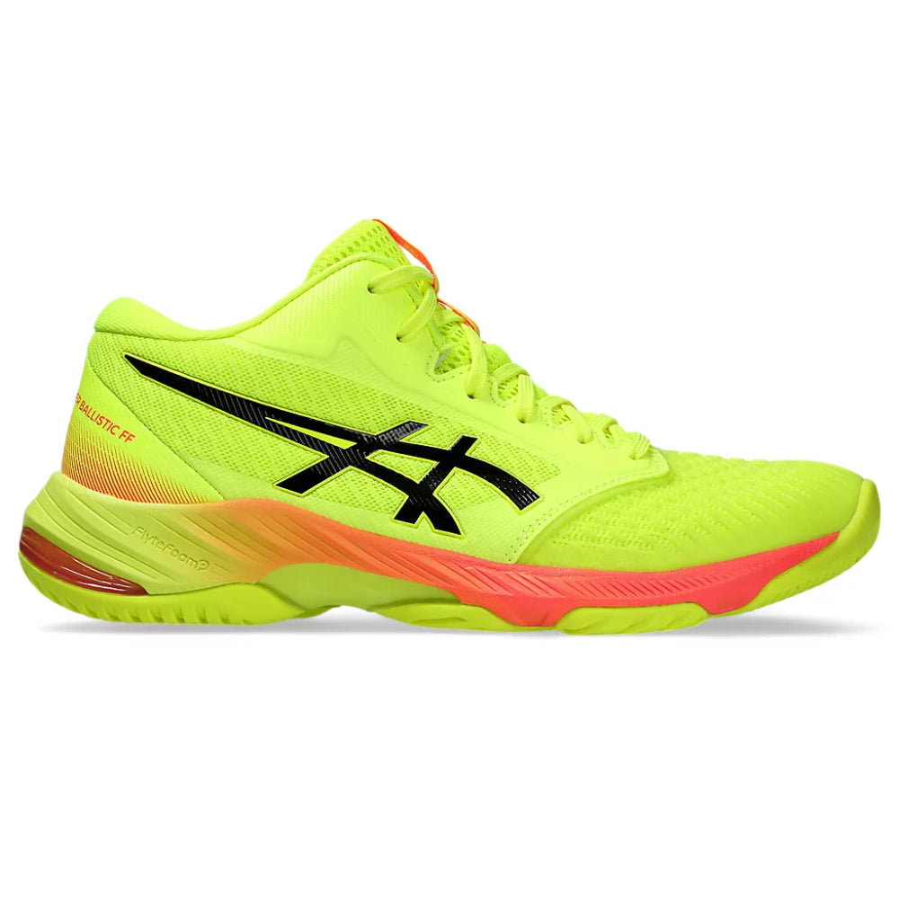 ASICS Men's Netburner Ballistic FF MT Paris Badminton Shoe (Safety Yellow/Black)