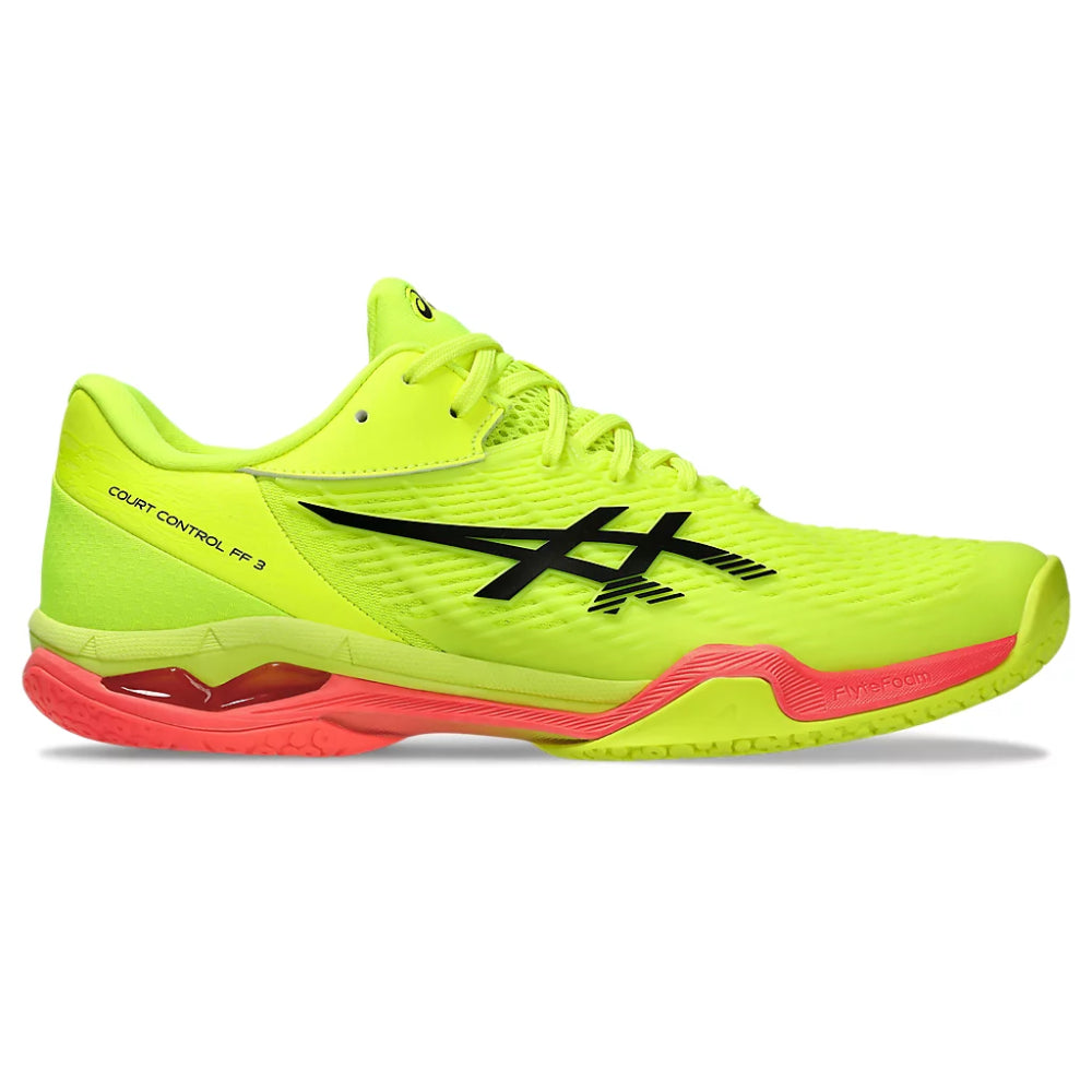 ASICS Men's Court Control FF3 Paris Badminton Shoe (Safety Yellow/Black)