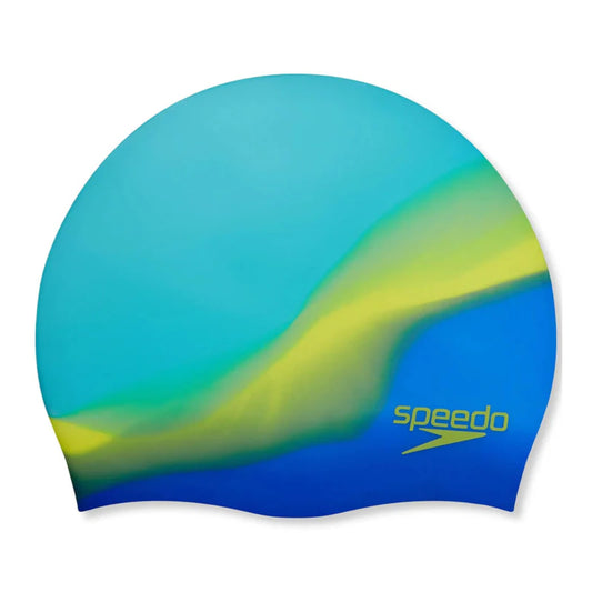 Speedo Junior's Multi Color Swimming Cap (Blue)