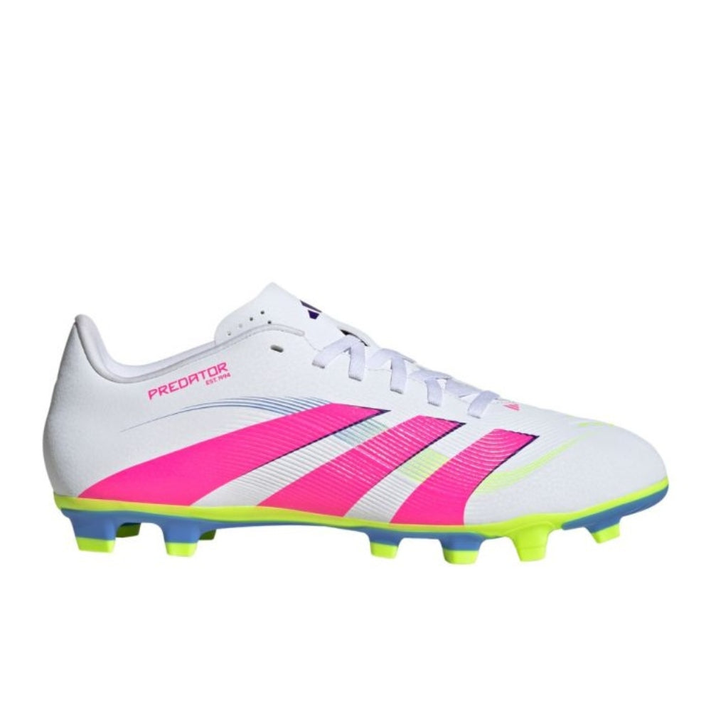 Adidas Predator Club FG/Mg Football Shoe (White/Pink/Green)