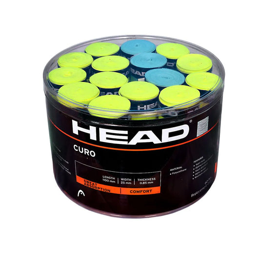 Head Curo Box Badminton Racquet Grip (Pc.60) (Assorted)