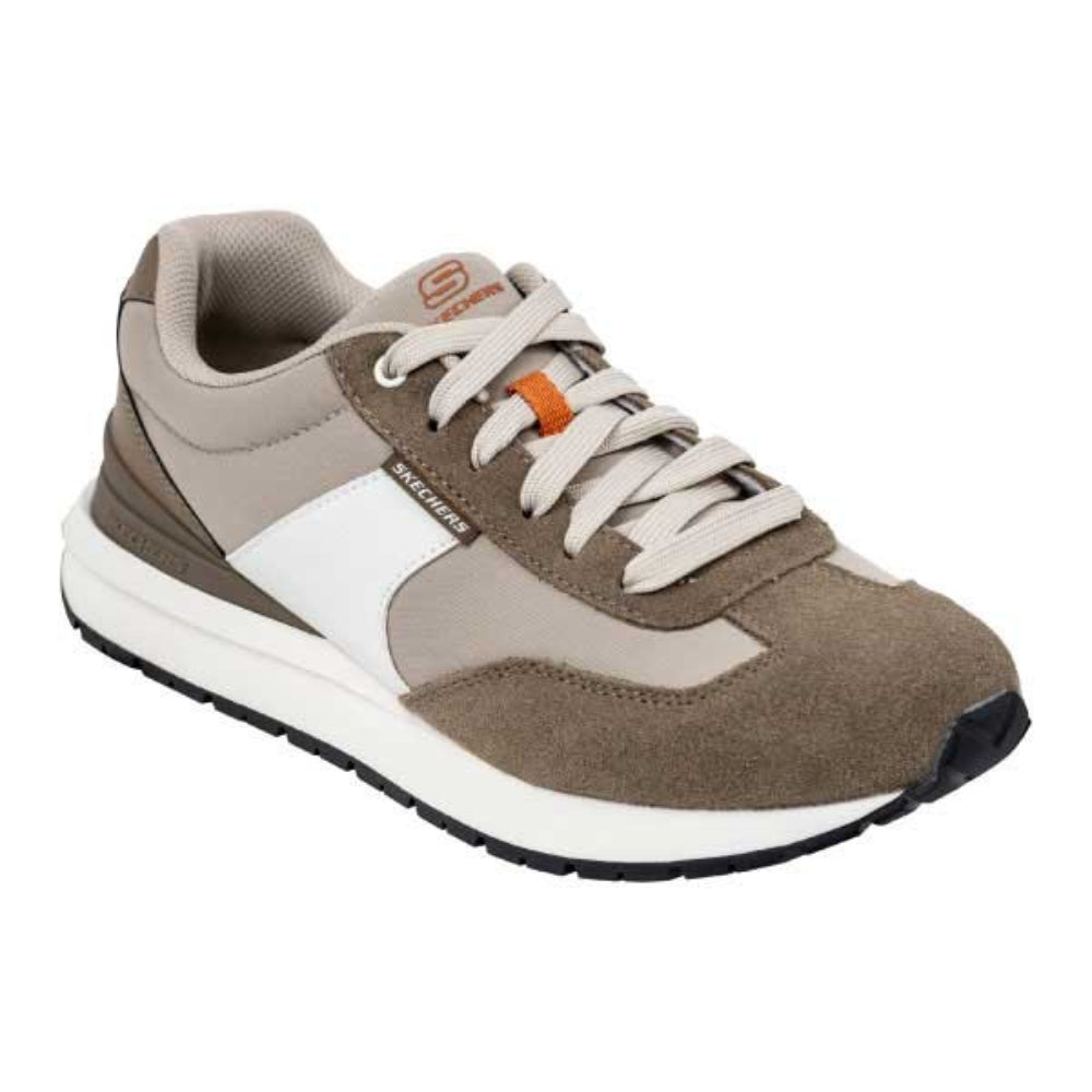 SKECHERS Men's Sunny Dale Leyden Walking Shoe (Khaki)
