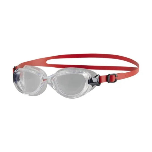 Speedo Junior's Futura Classic Swimming Goggle (Red/Clear)