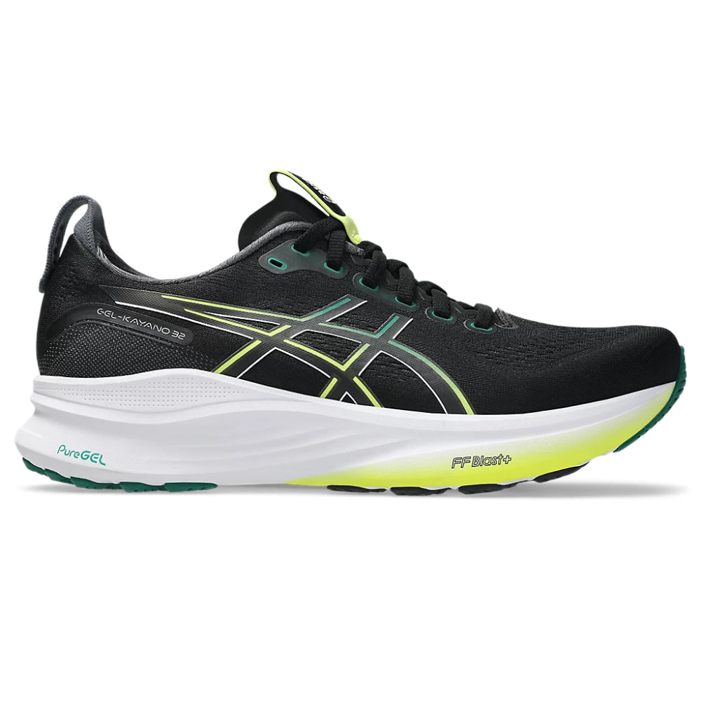ASICS Men's Gel-Kayano 32 Running Shoe (Black/jasper Green)