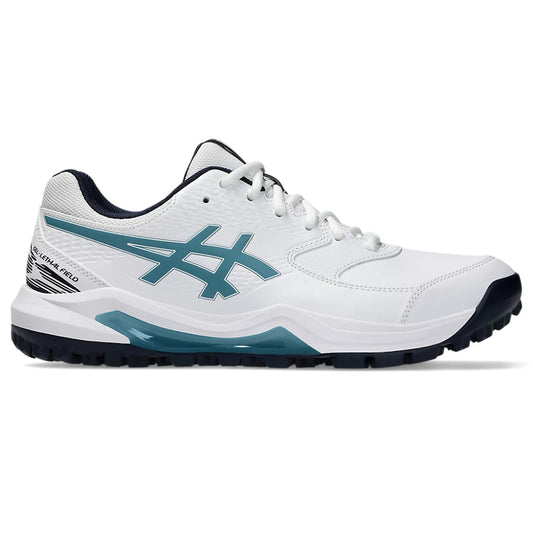 ASICS Men's Gel-Lethal Field 2 Cricket Shoe (White/Atlantis Blue)