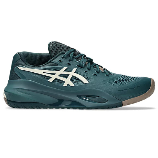 ASICS Men's Gel-Resolution X Tennis Shoe (Saxon Green/Birch)
