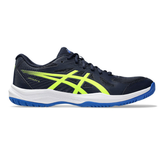 ASICS Men's Upcourt 6 Badminton Shoe (Midnight/Safety Yellow)