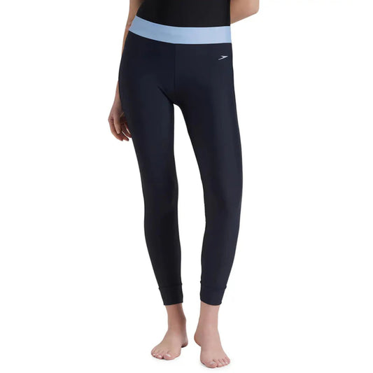 Speedo Women's Contrast Swim Legging (True Navy/Curious Blue)