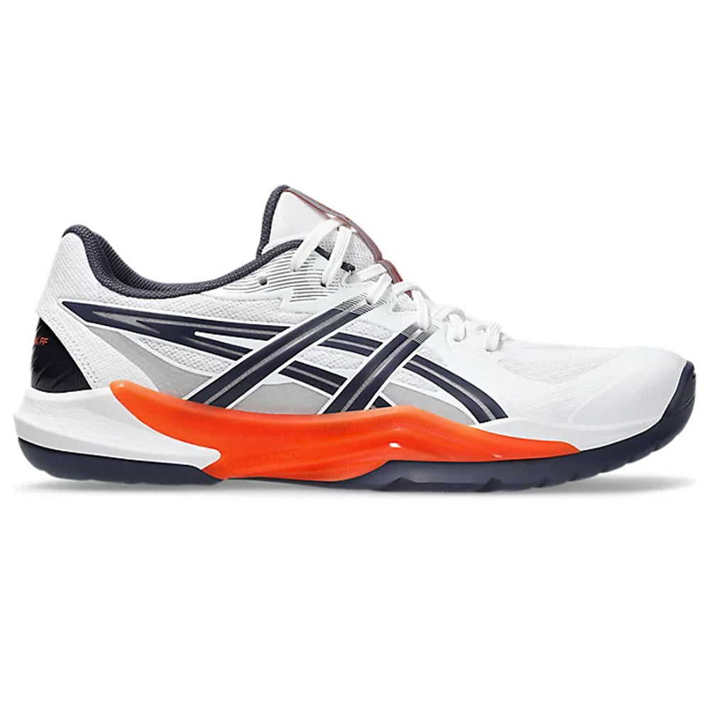 ASICS Men's Powerbreak FF Badminton Shoe (White/Nova Orange)