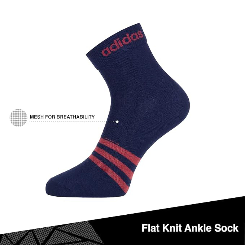 Comfortable  Adidas Men Flat Knit Ankle Socks