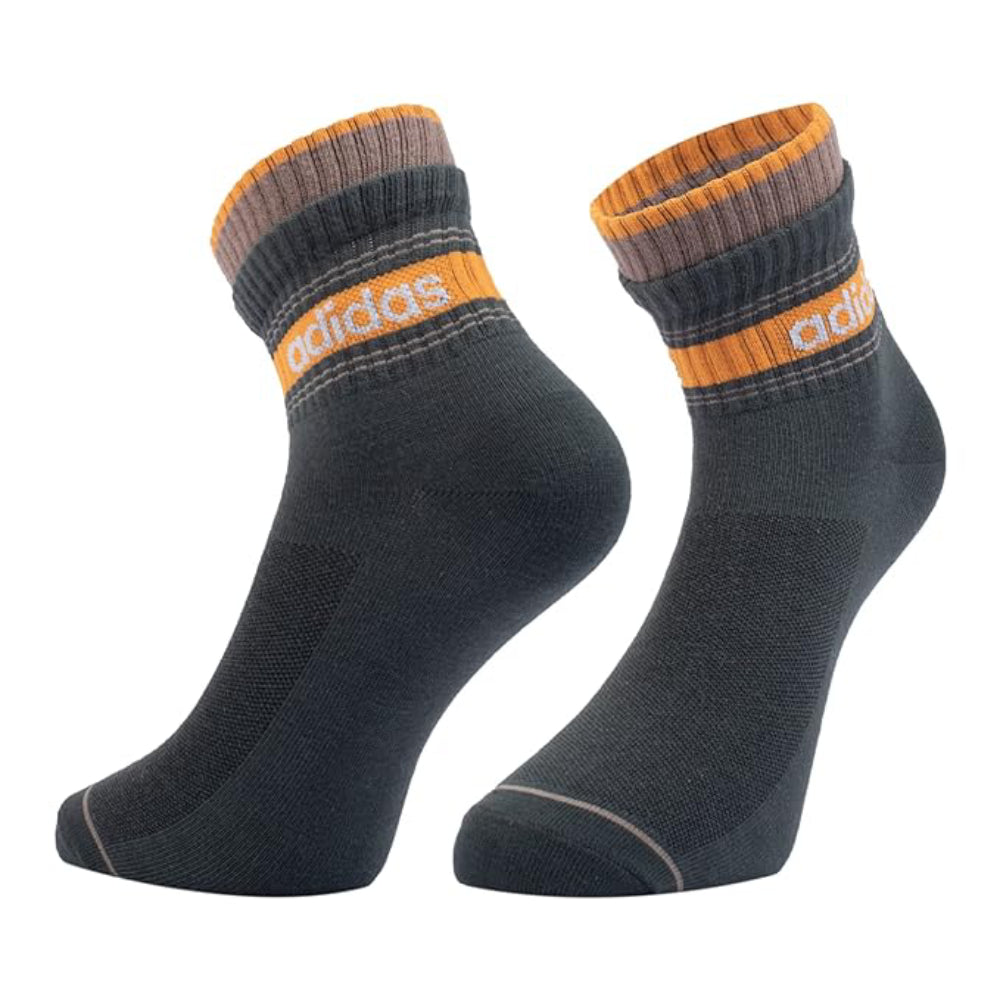 Lightweight & Softness Adidas Men Flat Knit Olive Ankle Socks