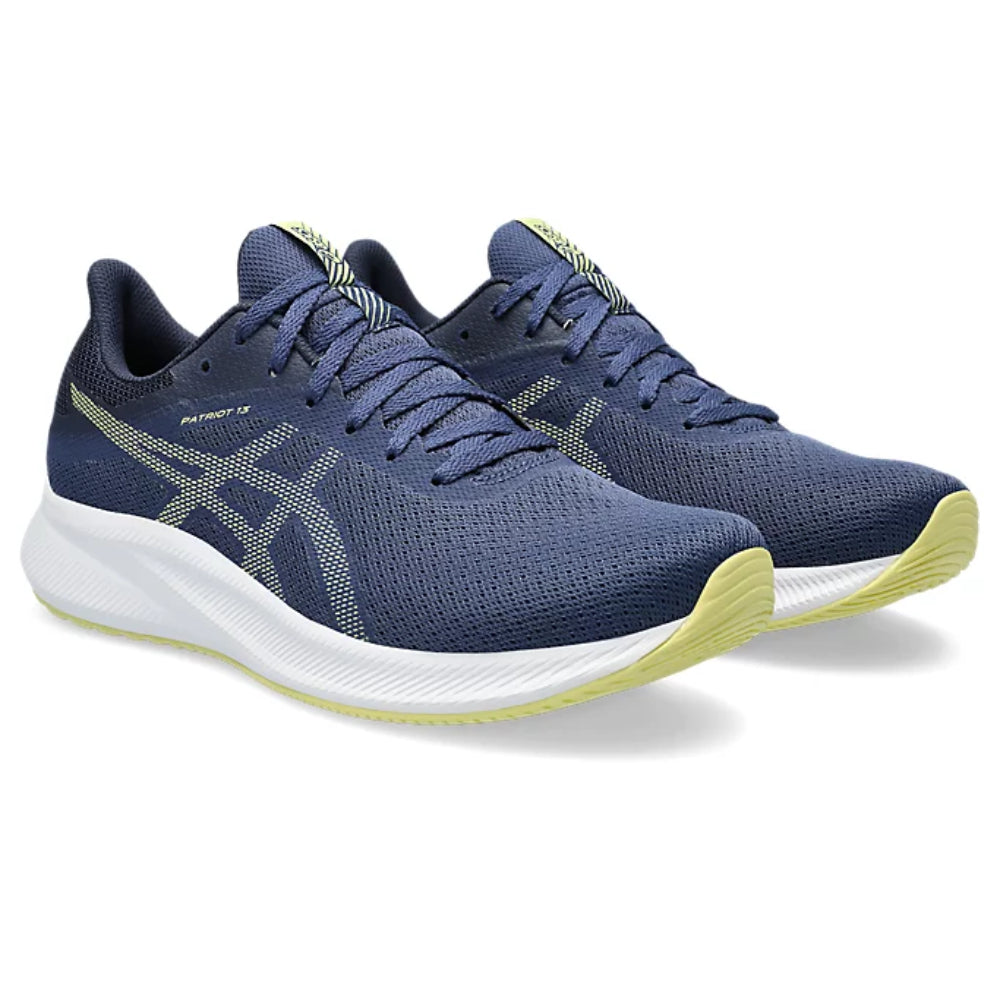 asics Patriot 13 latest running Deep Ocean,Glow Yellow Shoes