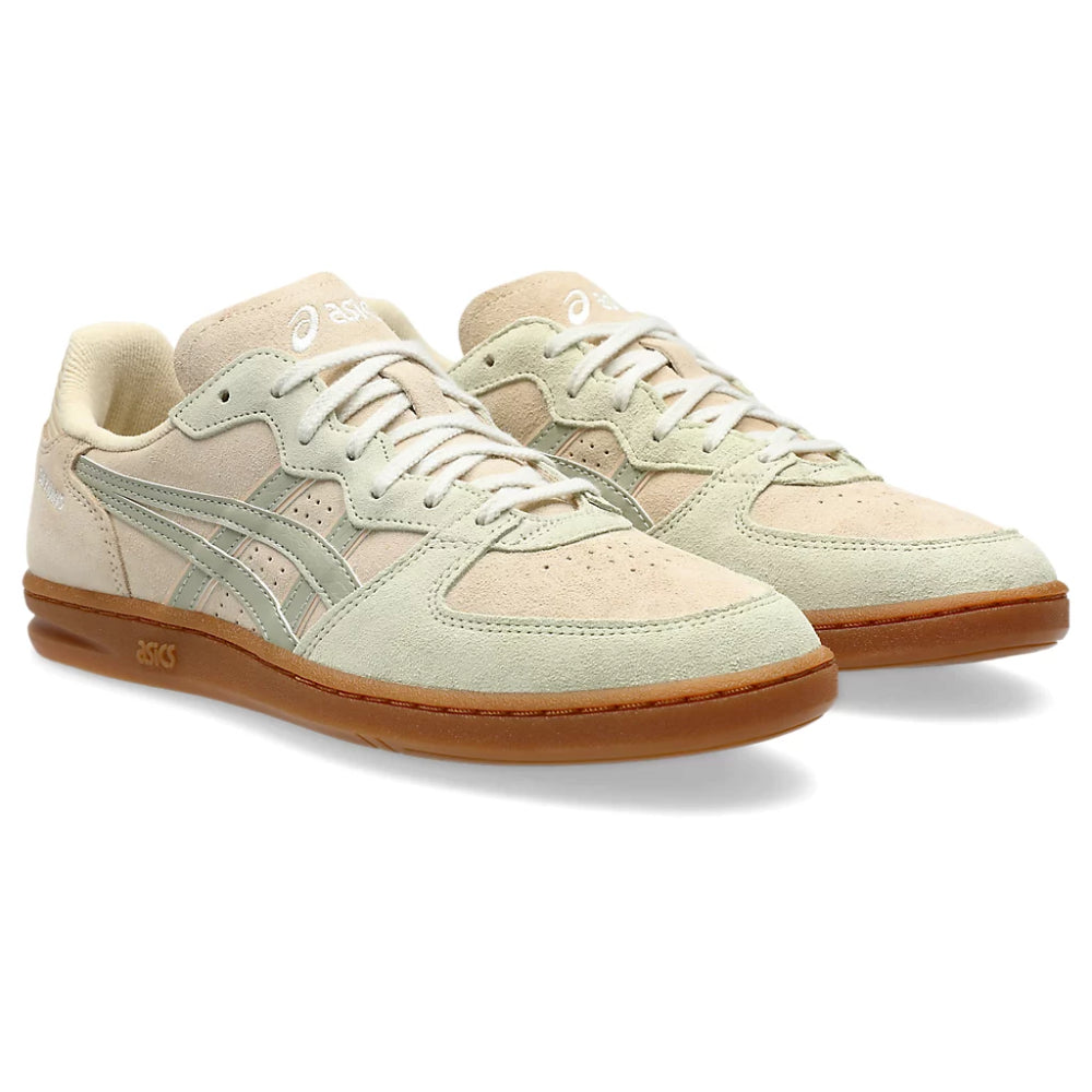ASICS Men's Skyhand OG Causual Shoe (Marzipan/Dried Leaf Green)