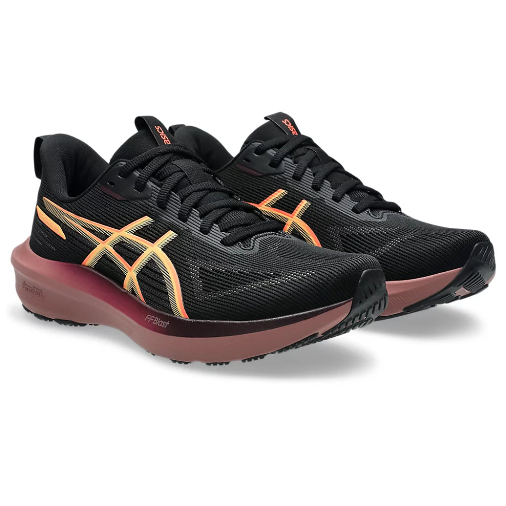 ASICS Men's Gt-1000 14 Running Shoe (Black/Vivid Coral)