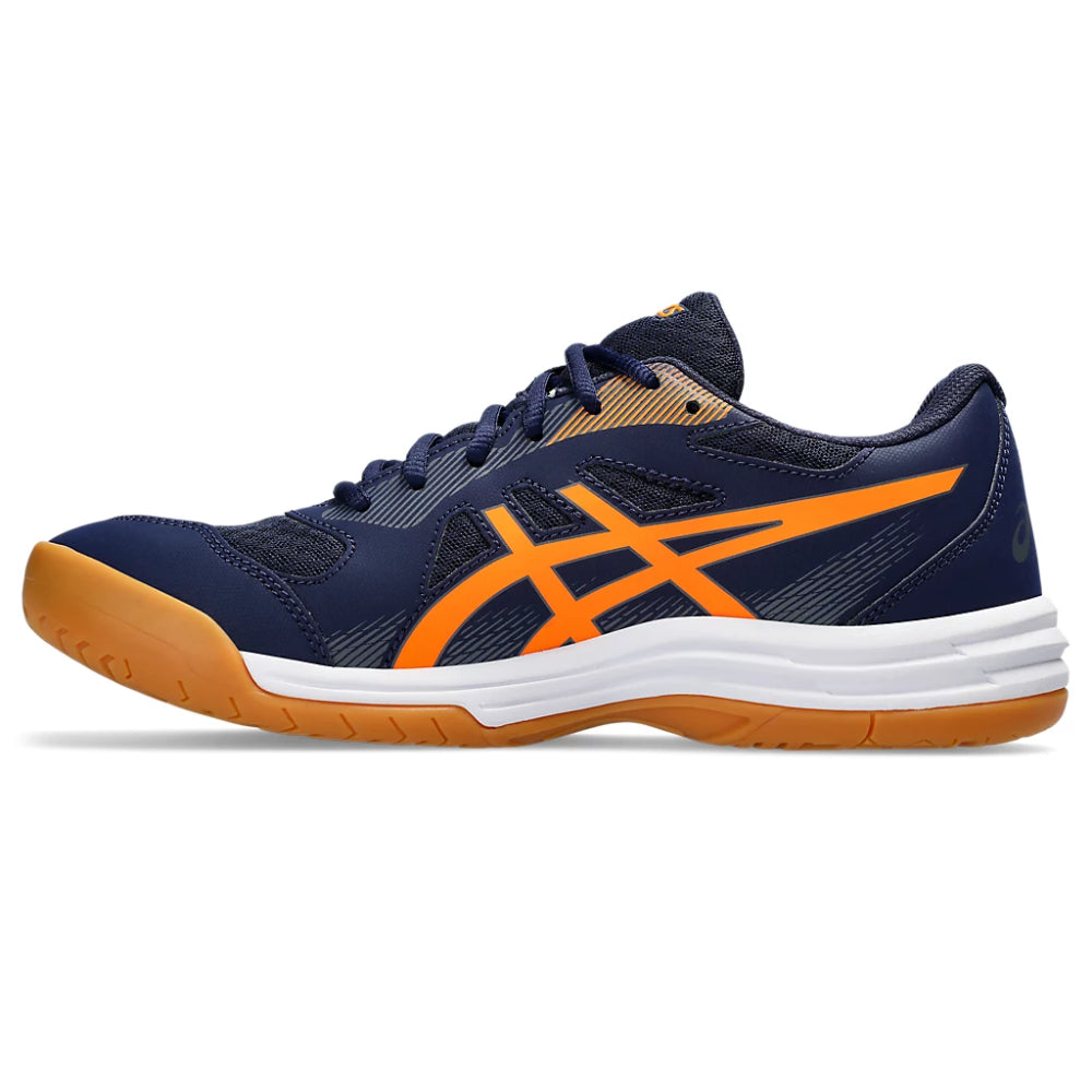 asics Upcourt 5 new badminton Peacoat,Shocking Orange Shoes
