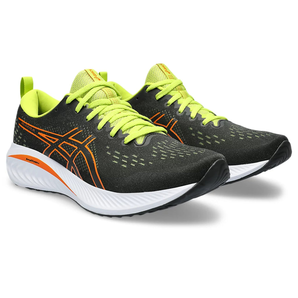 asics new Gel Excite 10  running Black,Bright Orange Shoes