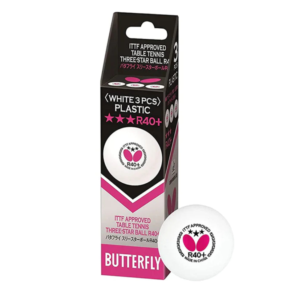 Best Butterfly 3 Star R40 Plus Table Tennis Ball