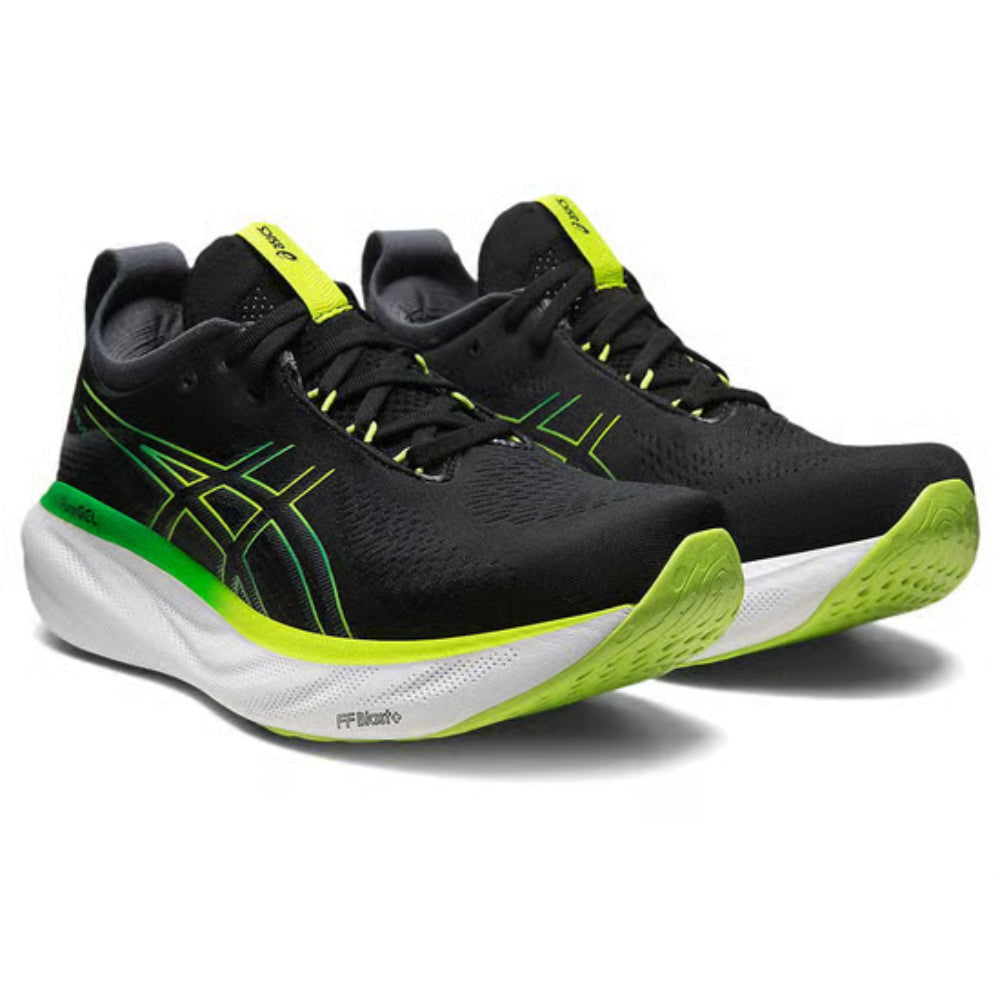 asics Gel-Nimbus 25 latest running Black,Lime Zest Shoes
