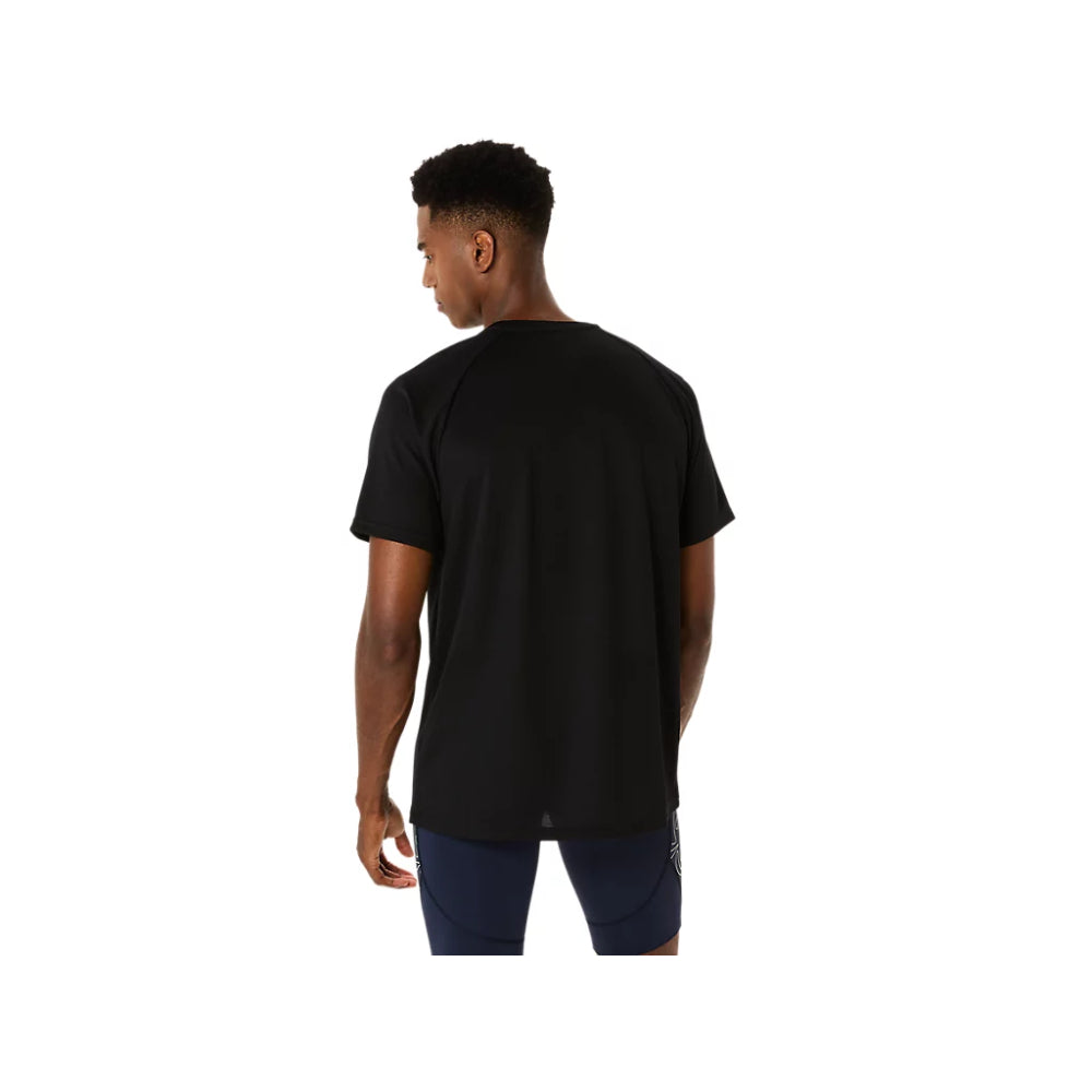 ASICS Men's Track Graphic Short Sleeve Top (Black)
