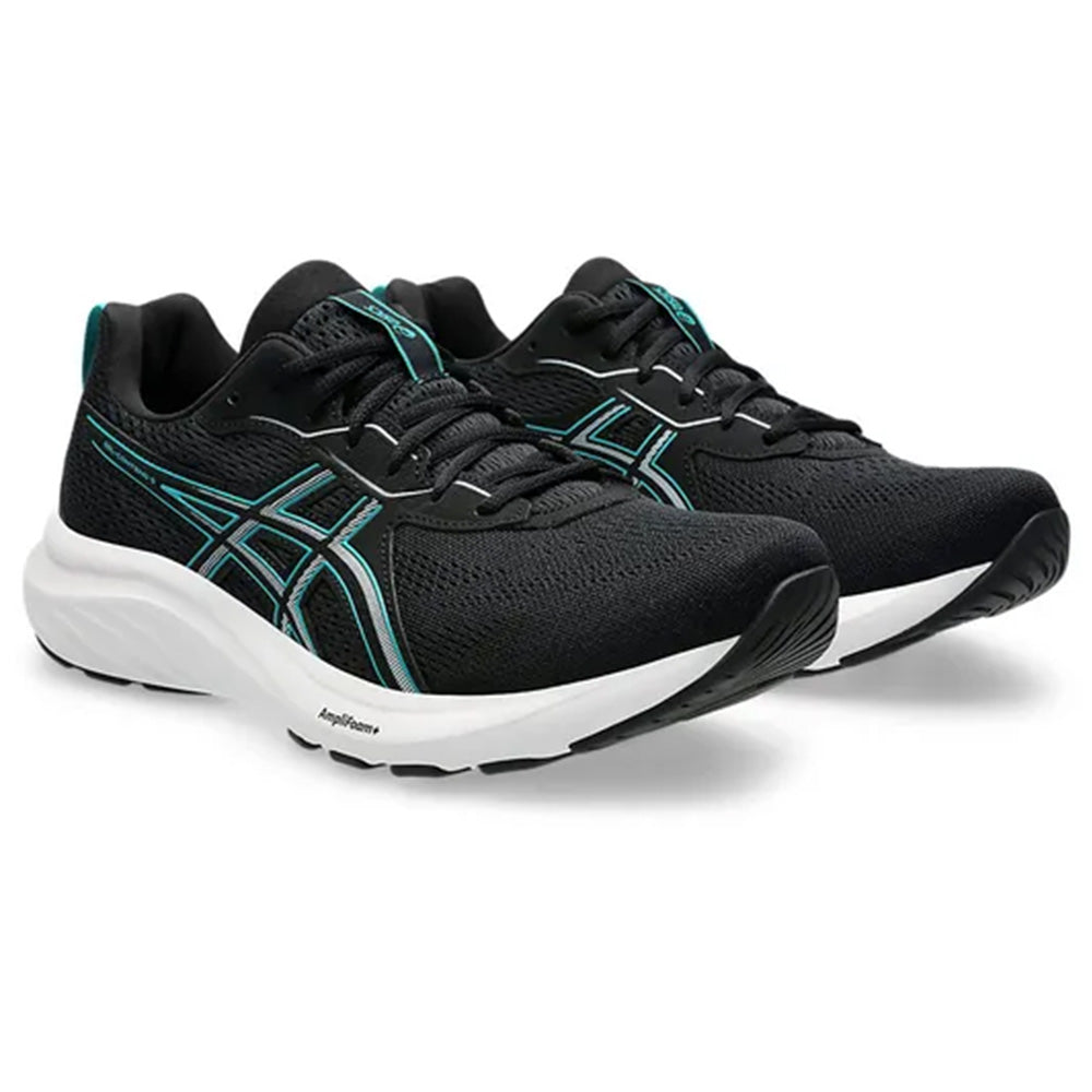 ASICS Men's Gel-Contend 9 Running Shoe (Black/Wave Teal)