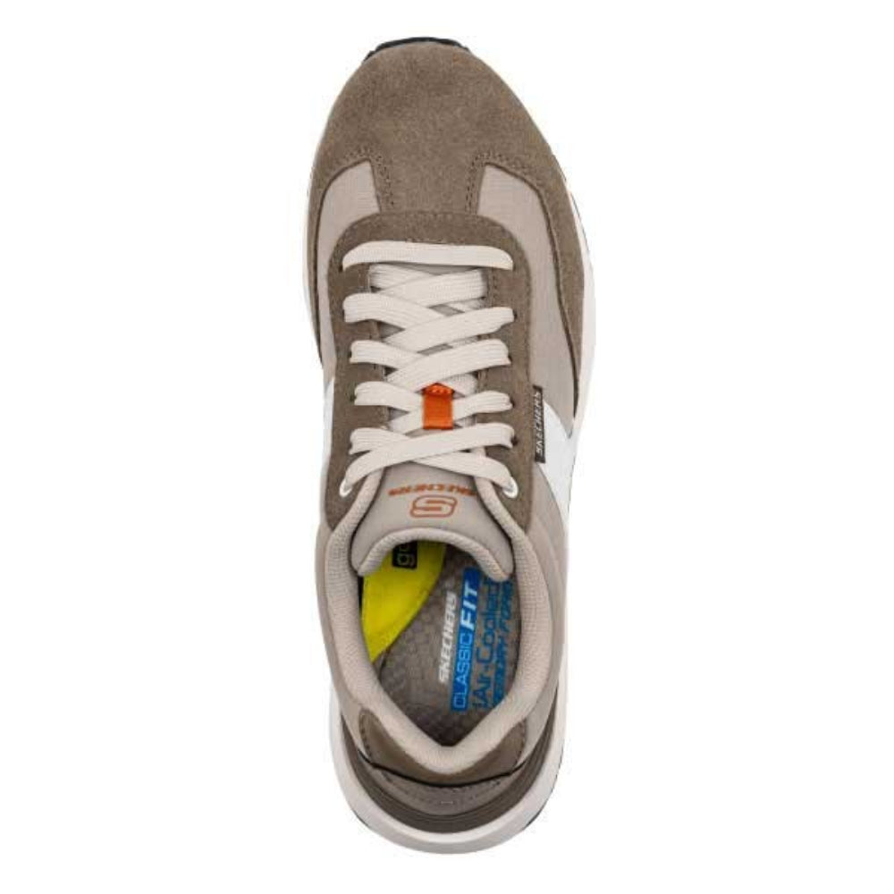 SKECHERS Men's Sunny Dale Leyden Walking Shoe (Khaki)