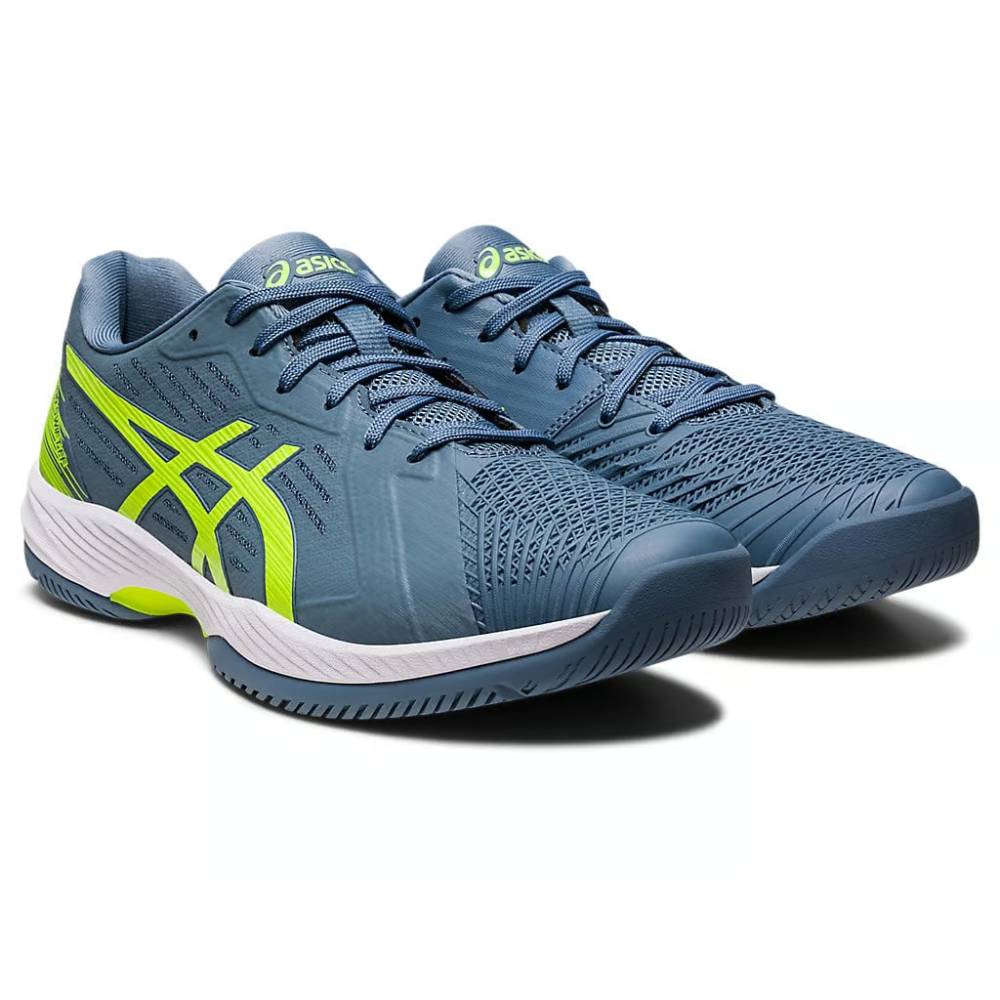 asics Solution Swift FF new tennis Steel Blue,Hazard Green Shoes
