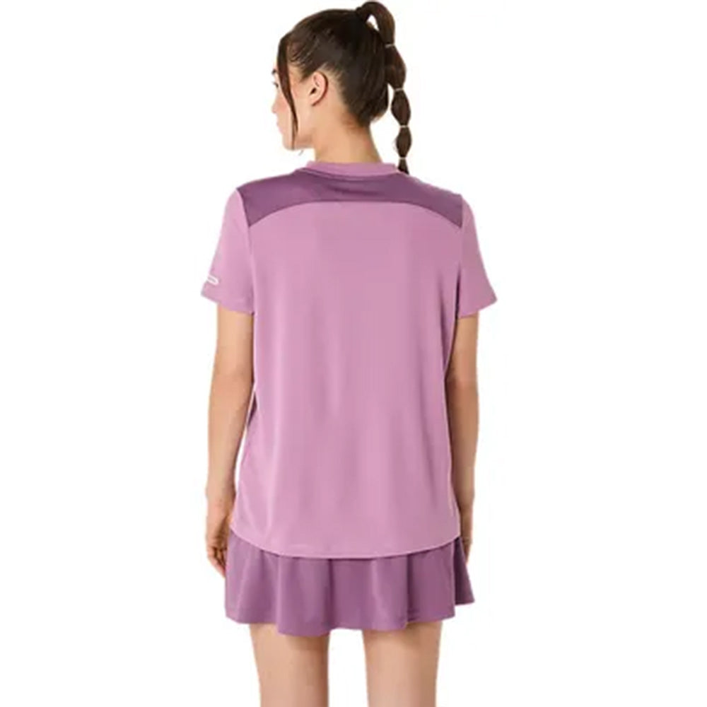 ASICS Women's padel Court SS Top (Violet)