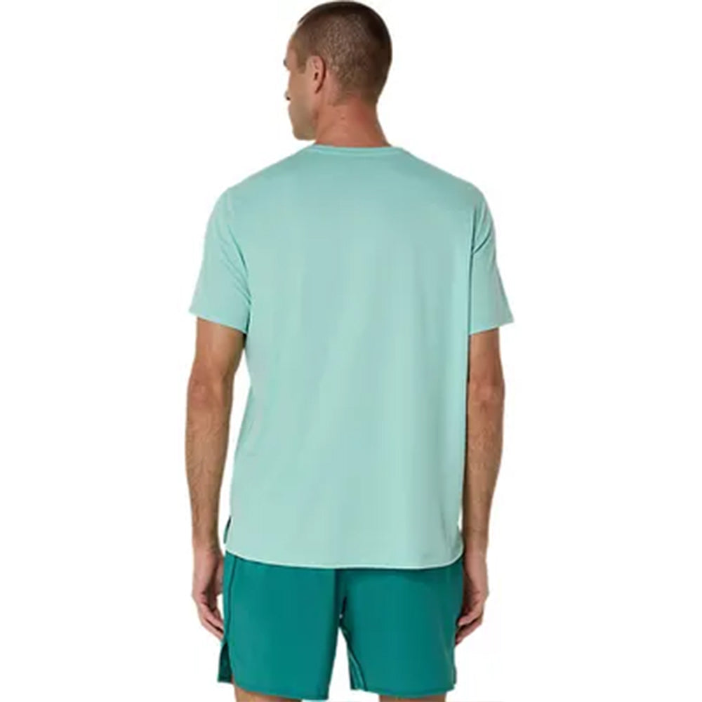 ASICS Men's Silver SS Top (Green)