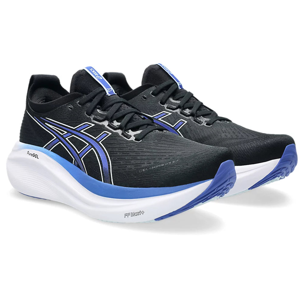 ASICS Men's Gel-Nimbus 27 Running Shoe (Black/Dark Cobalt)