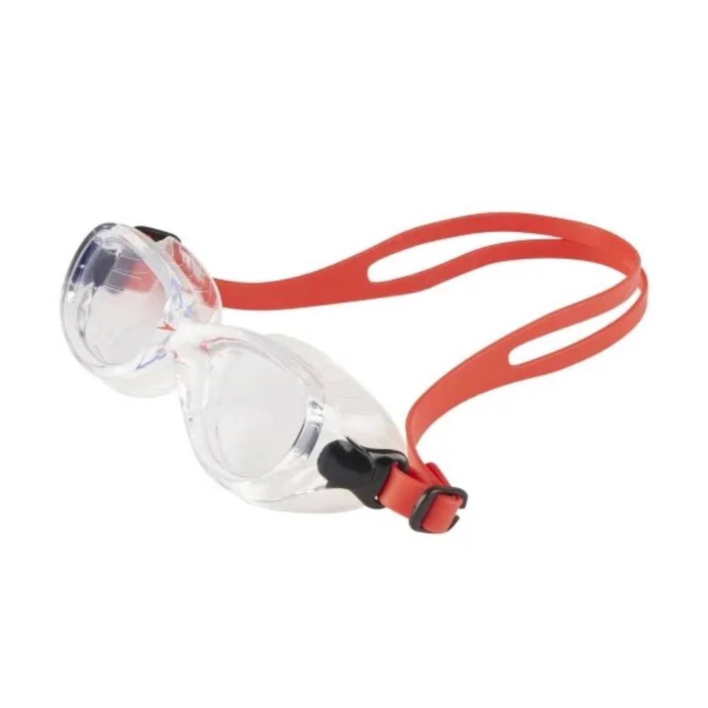Speedo Junior's Futura Classic Swimming Goggle (Red/Clear)