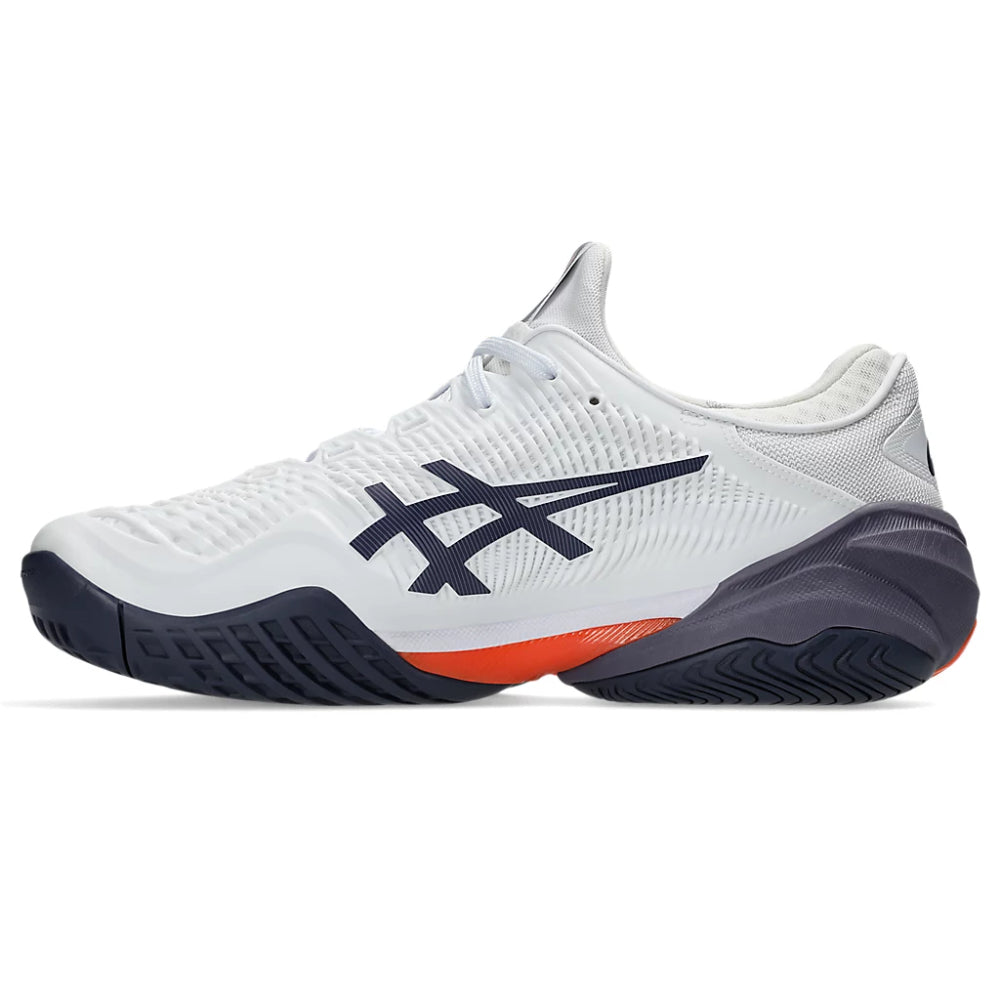 ASICS Men's Court FF 3 Tennis Shoe (White/Greyish Purple)