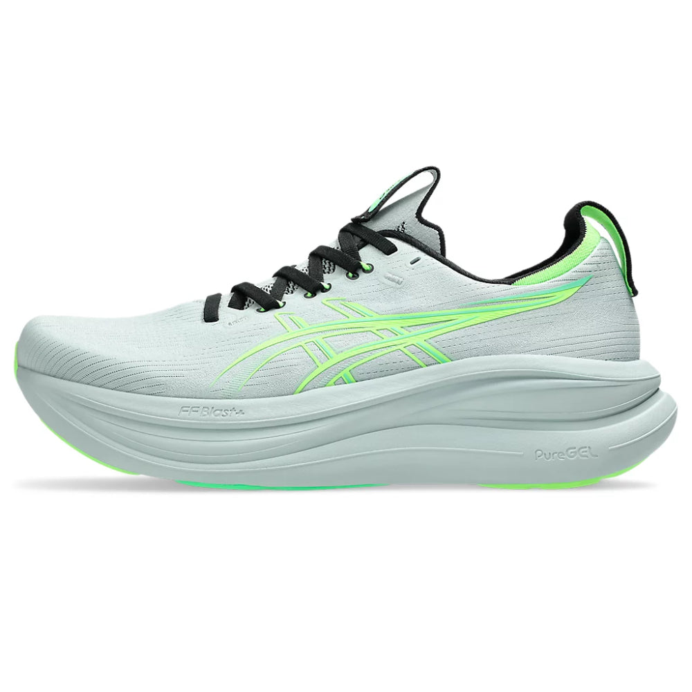 ASICS Men's Gel-Nimbus 28 Running Shoe (Cold Moss/Illuminate Green)