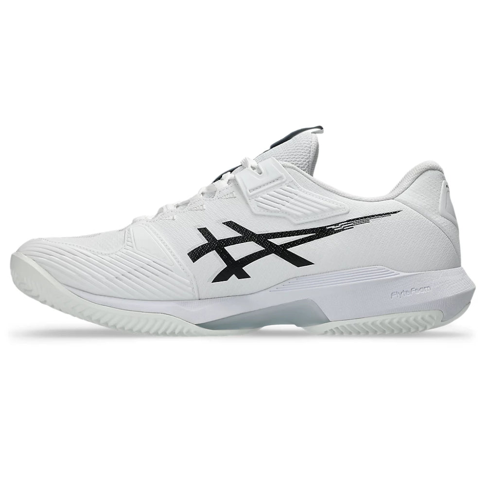 Asics Men's Solution Speed FF 4 Clay Tennis Shoe (White/Black)