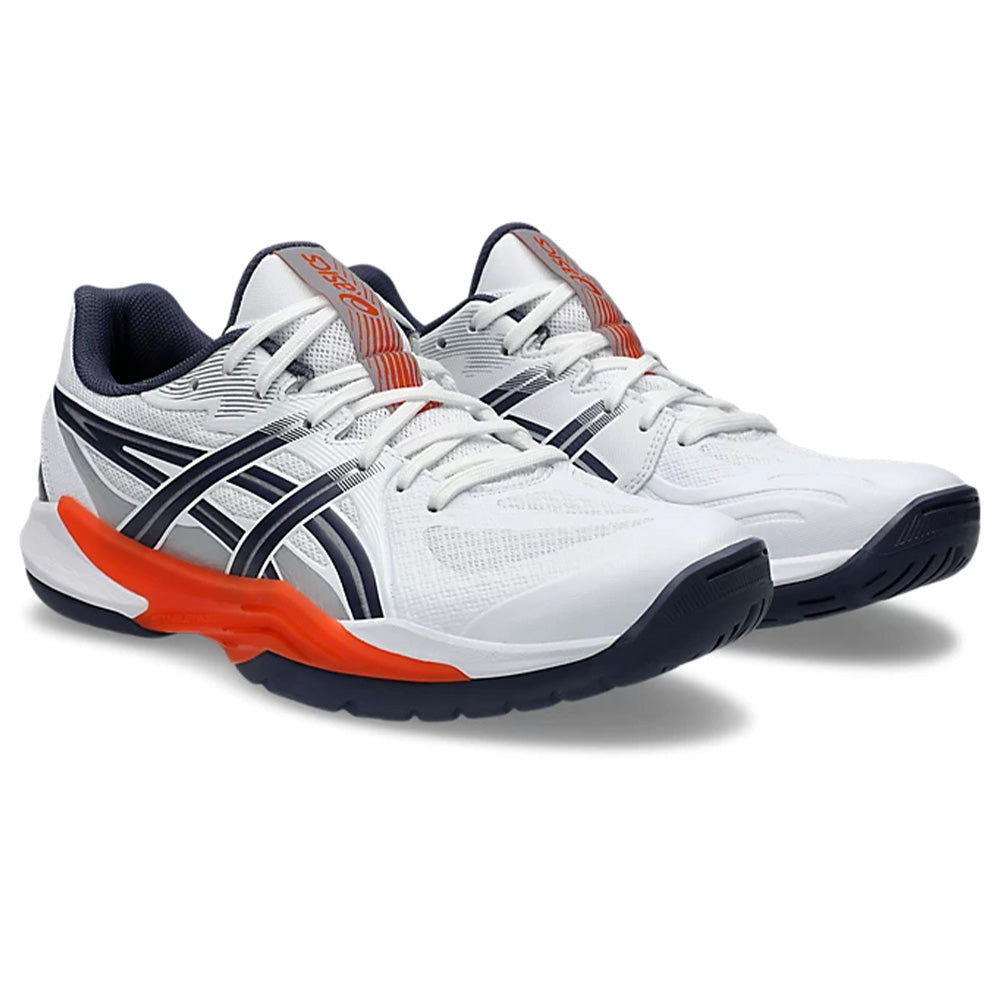 ASICS Men's Powerbreak FF Badminton Shoe (White/Nova Orange)