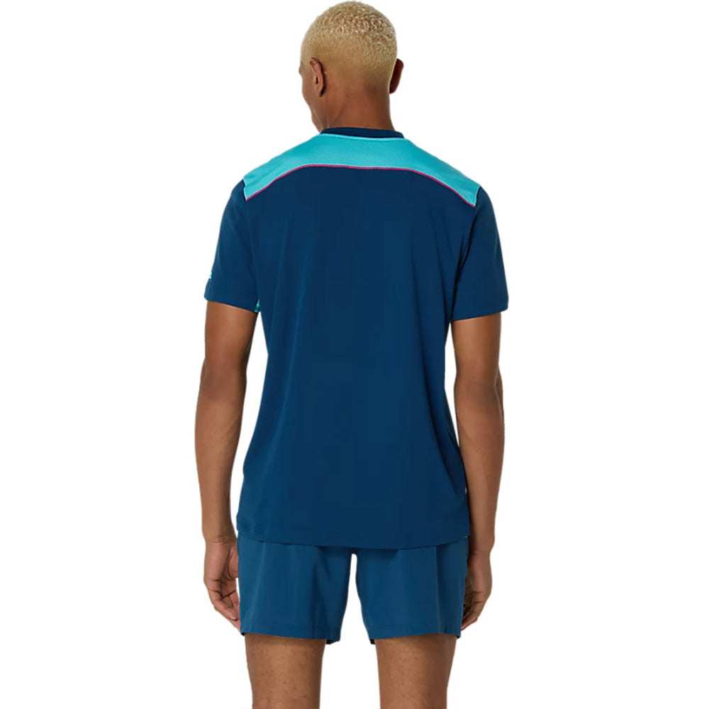 ASICS Men's Padel Court SS Top (Blue)